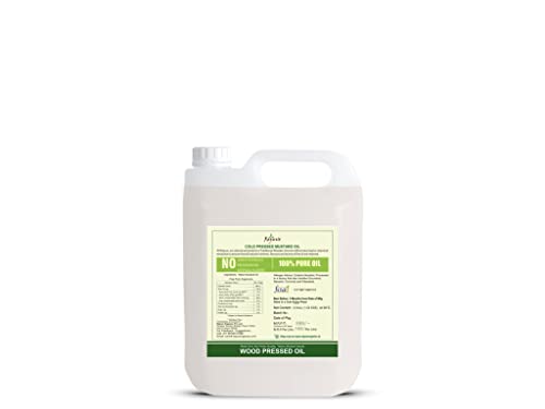 Image of Rejuve 2 LITRE Cold Pressed Yellow Mustard Oil -2 LITRE Peeli Sarso Oil (Wood Pressed /Wooden Chekku /Kacchi Ghani) 2 LITRE HDPE JAR (2 Litre HDPE jar)