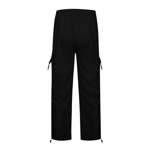 Women's Baggy Cargo Pants Casual High Waisted Hiking Parachute Trousers Y2K Wide Leg Streetwear with Multi Pockets3