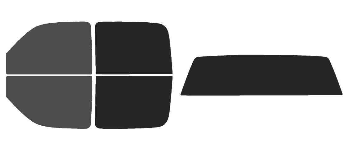 The Tint Effect Precut Window Tint Kit Compatible with Chevrolet Silverado 1500 Crew Cab Truck (1999-2006) &amp; (2007 Classic)(Full Truck 30% Front / 15% Rear and Solid Rear) Automotive Film