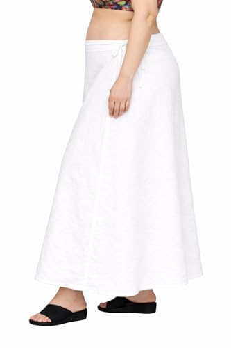 Image of CITIX Pure Cotton Petticoat for Woman Saree | Adujastable Drawstring Waist