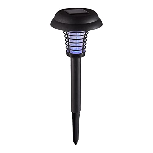 Preisvergleich Produktbild LED Solarlampe & Insektenvernichter mit Erdspieß, Ø14xH43cm Solarleuchte Insektenfalle Gartenlampe Gartenleuchte Wegeleuchte Außenbeleuchtung