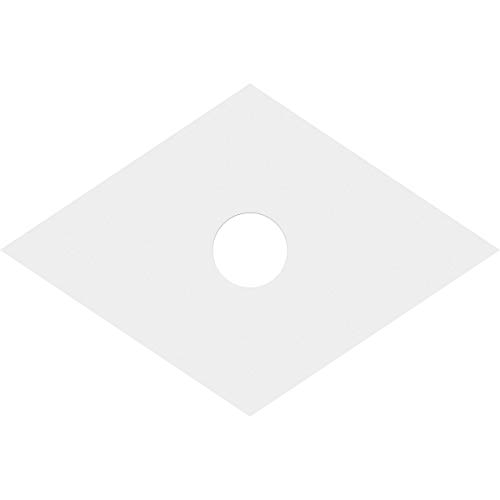 Image of Ekena Millwork CMP20X13DD-03000 Diamond Architectural Grade PVC Contemporary Urethane Ceiling Medallions 20 inchW x 13 3 /8 inchH x 3 inchID x 7 inchC x 1 inchP