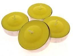 PMS PACK OF 10 CITRONELLA TEALIGHT CANDLES IN COLOUR WINDOW