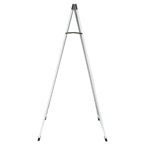 Sunnydaze Magnetic A-Frame Chalkboard Sign - 57- x 27.5-Inch - Whitewash by Sunnydaze Decor - Used condition - Image 6