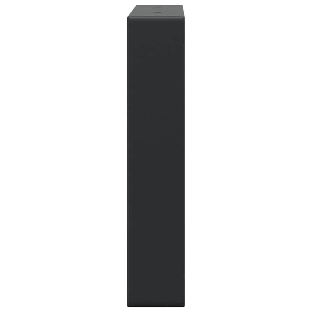2 soportes para lavabo, color negro, rectangular, acero, 15 x 30 cm, montaje en pared, herrajes angulares estables para encimeras de lavabo, fijación versátil para baño, cocina, taller