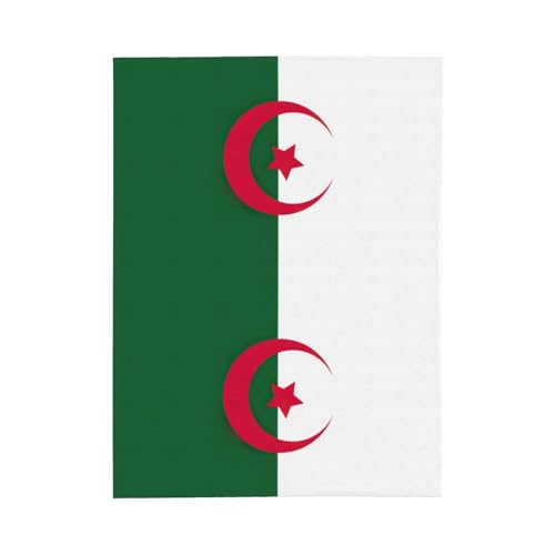 Couverture flanelle drapeau Algérie plaid chaud pour canapé et lit - 3