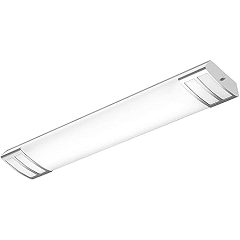 FaithSail Dimmable 4FT LED Flush Mount Kitchen Light Fixtures, 50W 5600lm, 1-10V Dimmable, 4000K, 4 Foot LED Kitchen Lighting Fixtures Ceiling for Kitchen, Craft Room, Laundry, Fluorescent Replacement Cover