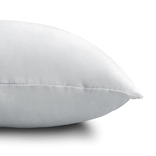 Image of EDOW Throw Pillow Inserts, Set of 2 Lightweight Down Alternative Polyester Pillow, Couch Cushion, Sham Stuffer, Machine Washable. (Grey, 16x16)