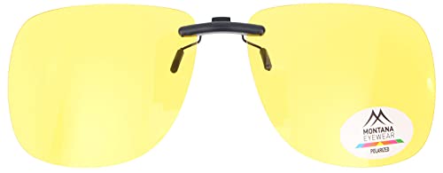 Montana Eyewear C1C Rideau de protection solaire polarisé + UV400 - avec clip pratique en jaune Cover