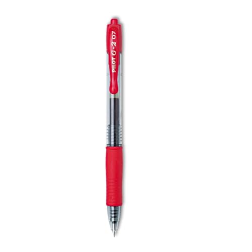 Pilot G2 Set de 24 bolígrafos de gel retráctiles con tinta roja miniatura 3