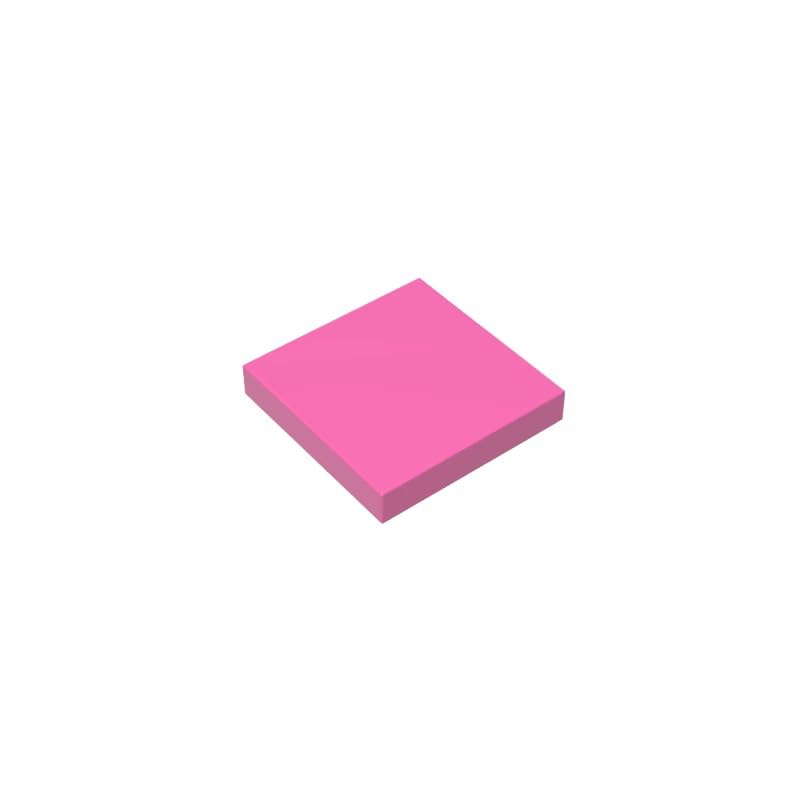 Gobricks 3068 Foundation Plate Tile 2x2 with Groove 50 Pieces GDS-561 Compatible with Lego Building Blocks Color:Dark Pink — image 1
