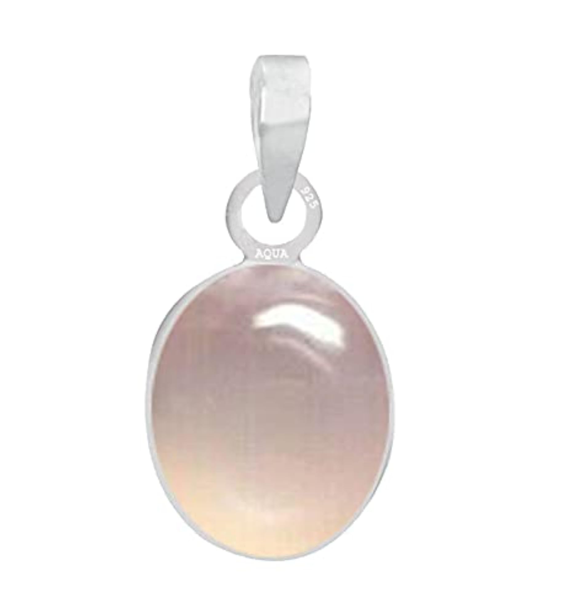 Men's Sterling Silver Moonstone Pendant, 9.25 Ratti