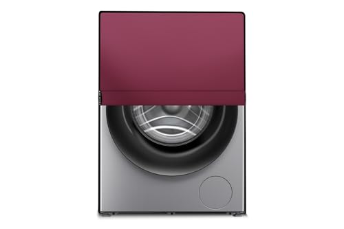 Image of The Furnishing Tree Washing Machine Cover Maroon Compatible for Bosch 7 Kg Fully-Automatic Front Loading WAK20160IN - D x W x H : ( 61x61x86.4 CM )