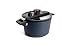 Produktbild Woll Active Lite Kasserolle mit Active-Lite-Deckel und Silikoneinsatz, Ø 24 cm, 13,5 cm hoch, 5 Liter, mit 2 Seitengriffen - Induktiv - Geeignet für alle Herdarten, Aluguss, anthrazit