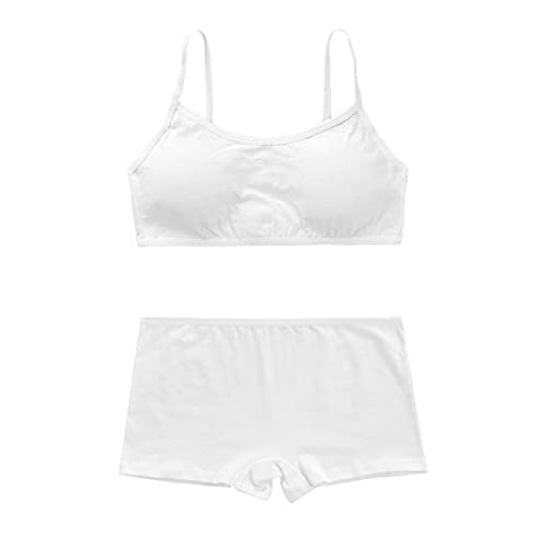 Girls’ Training Bra Set - 6PCS Girls Cotton Training Bras Breathable Sports Bra and Underwear Panties Soft Briefs3