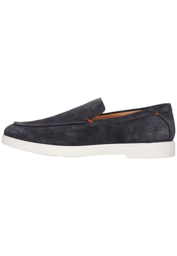 Melvin & Hamilton Homme Drake 2 Grassland Navy Hand Mocassin, Bleu, 45 EU