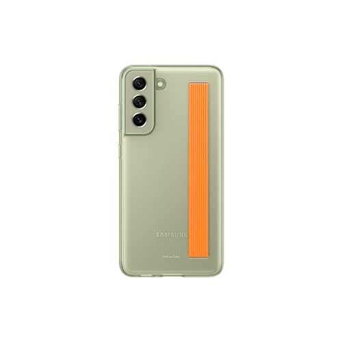 Samsung Compatible S21 FE Slim Strap Cover O.Green