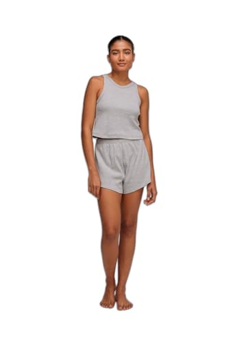 Pijama Feminino Curto Básico - Cinza G