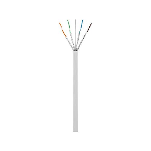 Preisvergleich Produktbild Goobay 57237 CAT 7 flaches Netzwerkkabel, U / FTP, 200 m weiß