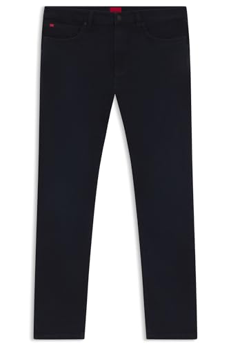HUGO Mens 734 Extra-Slim-fit Jeans in Blue-Black Denim