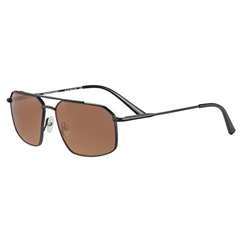 Image of Serengeti - Wayne Square Metal Sunglasses, Polarized, Men and Women, Made in Italy