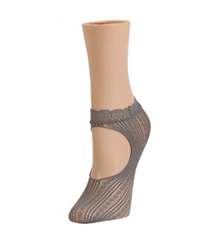 Image of MeMoi Women's Du-O Net Delicate Lace Loafer Socks