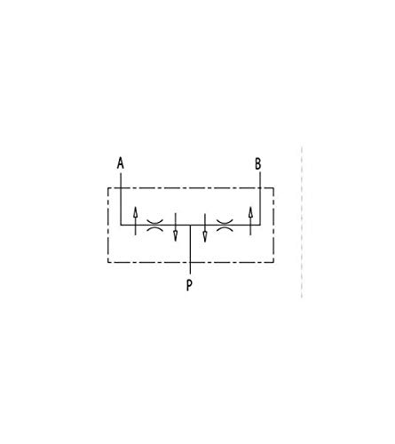 Divisor de cantidad. Relación de división: 50:50, flujo volumen: mín. 40 l/min/máx. 60 l/min, conexiones: entrada G1/2''/salida G3/8"