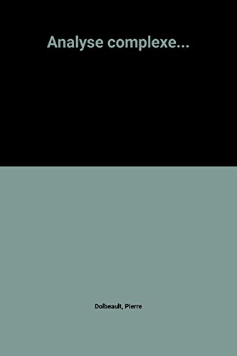 Analyse complexe...