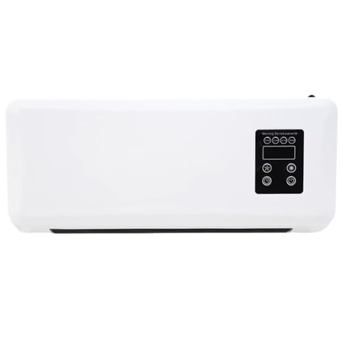 Cpolebev Refrigeración y Calefacción Calentador de Doble Propósito Calentador Eléctrico Doméstico Montado en la Pared Aire Acondicionado Pequeño Enchufe de la UE