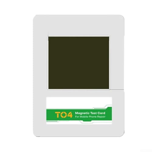Visor de campo magnético, tarjeta de prueba magnética TO4 para reparación de teléfonos móviles, herramienta de prueba de detección no destructiva para diagnósticos de carga inalámbrica (50 mm x 40 mm)