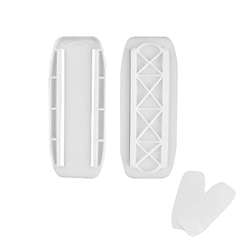 HEIGOO Soporte para panel de conexión, soporte para regleta autoadhesivo, uso para enrutador, control remoto, caja de toallas de papel, mini ventilador, blanco Cover
