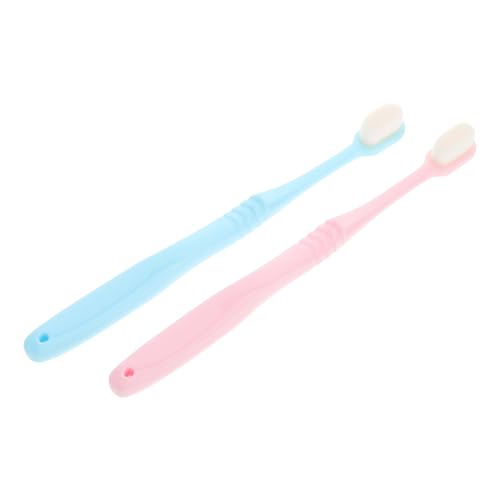 POPETPOP 2Piezas Cepillo de Dientes Manual Cerdas y para Cuidado de Encías Sensibles Adultos Limpieza Profunda y Suave para Dientes