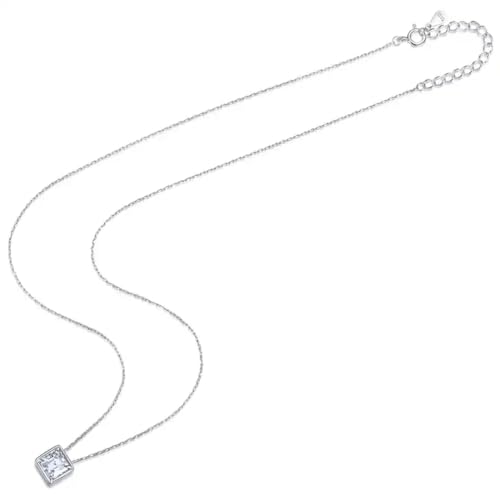 Image of 1.2 ct GRA Certified Moissanite Pendants for Women and Girls, 925 Sterling Silver with Free Chain D VVS1