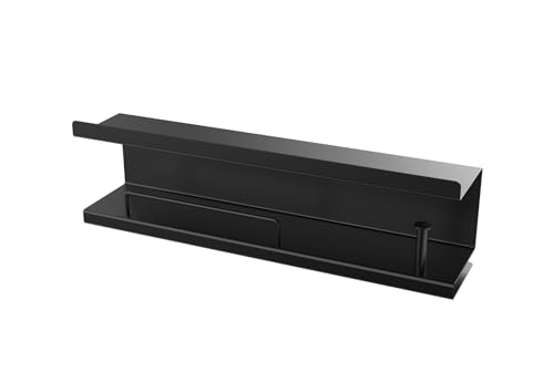 WAYASI Soporte para secador de pelo sin taladrar soporte para plancha de pelo (negro)