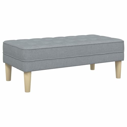 Banc avec coussin gris clair pour ranger les chaussures de couloir et protéger les parquets - 7