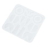 Ahgsup Molde de Silicona Fuerte para Pendientes, Operación Sencilla, Fácil de Limpiar, Moldes para Pendientes para Regalos (401)