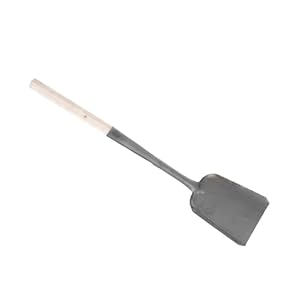 jojofuny Ofenreinigungsschaufel mit Langem Holzgriff Kaminkohle und Ascheschaufel Groß Glatte Oberfläche Langlebig und Vielseitig für Haushalt und Kamin