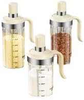 调料罐 Stylish Simple Condiment Canisters Pots Set,玻璃盐罐调味瓶罐家用调味料罐子厨房盐味精调料盒组合套装 Household Cleaning，Kitchen Storage Essentials