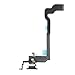 EFAITHFIX for iPhone X Charging Port Replacement Dock Connector Flex Cable Compatible with iPhone X 5.8 inch OEM Microphone Vibrating Motor Buckle Replace for A1865, A1901, A1902 Black