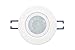 HUBER Détecteur de mouvement Motion 22 PIR 360° pour intérieur I Encastré avec lentille plate – Convient pour LED, capteur de mouvement, convient pour culot GU10, technologie 3 fils