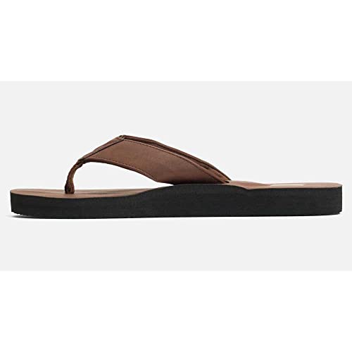 Hurley Men's Icon Vegan Leather Sandal-Medium Brown-113