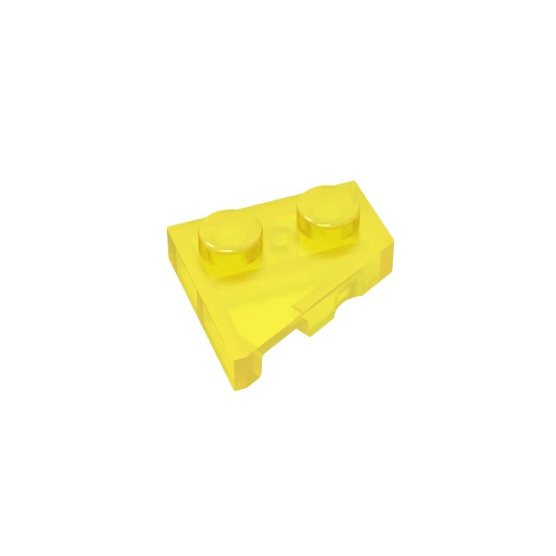 XYEIUGO 24307 Circular Plate Wedge Plate 2x2 Right, Trans Yellow, 50 PCS โ image 1