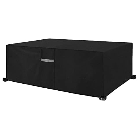 Dokon Billardtische Abdeckung mit Belüftungsöffnungen, Wasserdicht, Winddicht, UV-Beständiges, Schwerlast 600D Oxford Gewebe Schutzhülle für 9ft Billardtisch Snooker (287x155x82cm) - Schwarz Cover