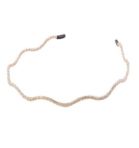 [Herbeluemily] カチューシャ ウェーブ 細め ラメ シンプル 波型 上品 おしゃれ ヘアアクセサリー ゴールドのサムネイル