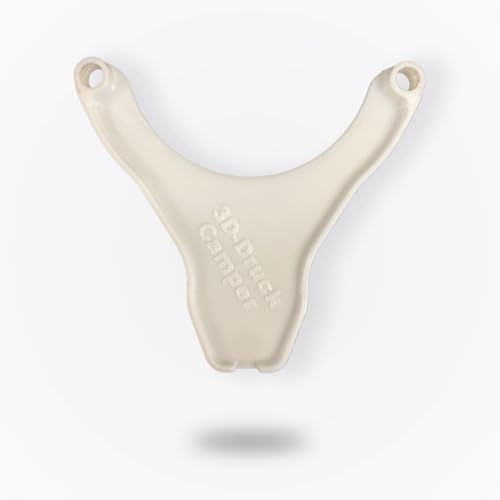 3D-Druck Camper Kondenswasser-Ablauf, Flexibler Kondensat-Ableiter für Wohnmobile, kompatibel mit Truma Abdeckungen und Allen Kaminabdeckungen mit einem Lochabstand von 96 mm (Weiß)