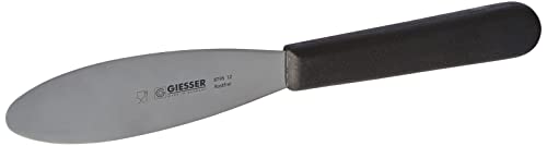 Giesser depuis 1776 - fabriqué en Allemagne - Couteau à épandre noir, Basic Black, lame 12 cm, antidérapant, lavable au lave-vaisselle, inoxydable Cover