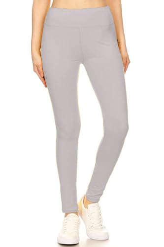 Image of Leggings Depot High Waisted Leggings for Women Buttery Smooth & Soft Women's Solid Yoga - Reg, Plus, 1X3X, 3X5X