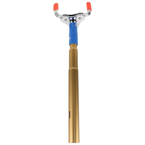 VILLFUL Herramienta Desmontadora para Detectores de Humo Tamaño Pequeño, Aluminio Ligero, Cabezal con Pinza y Poste de 37 Cm, Accesorio Compatible para Sensores de Humo y Fuego,