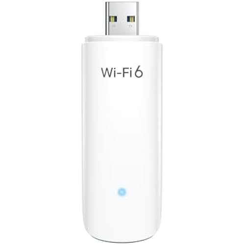 BrosTrend AX1800 USB WiFi 6 for Desktop PC Laptop, Dual Band 5GHz + 2.4GHz