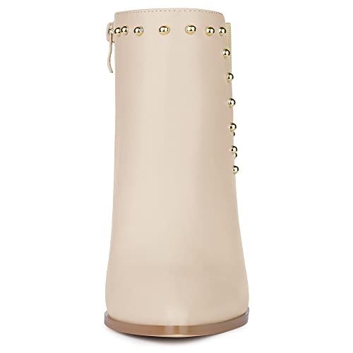 Allegra K Women's Pointed Toe Stiletto Heels Heel Chelsea Ankle Boots3